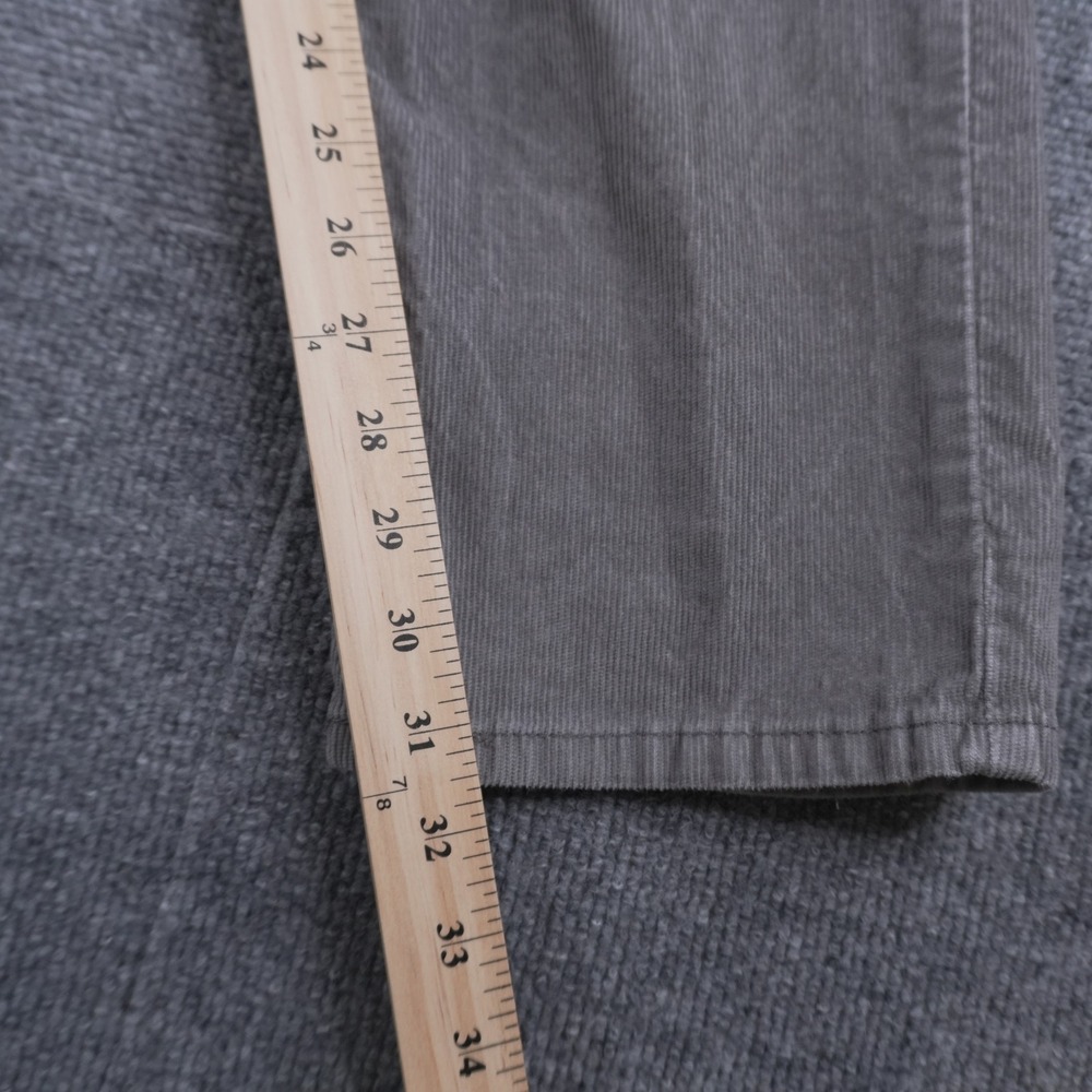 Levi's 511 Slim Fit Pants Mens 36x32 Grey Corduroy Waterless Stretch Trousers - Picture 8 of 10